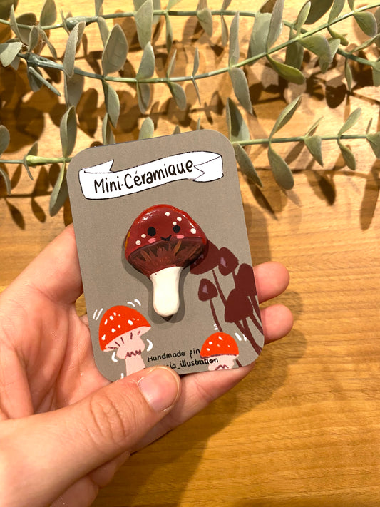 Mini-céramique "champi" pin